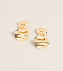 Just Enough Drama Hammered Drop Earrings