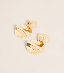 Just Enough Drama Hammered Drop Earrings