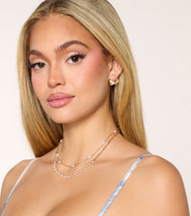 Petal Crush Pearl Flower Stud Earrings