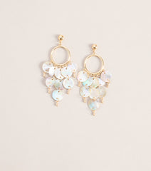 Sea You Soon Shell Hoop Earrings