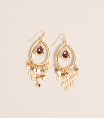 Treasure Found Coin Charm Earrings