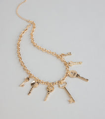 Secret Key Charm Chain Necklace