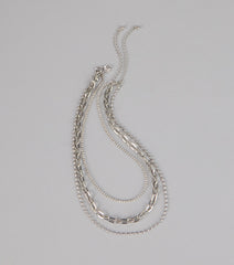 Stacked And Sparkle Necklace