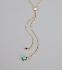 Hint Of Glamour Slider Necklace