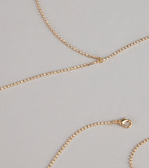 Delicate Glow Rhinestone Body Chain