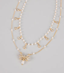 Charmed in Pearls Layered Necklace