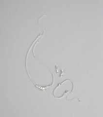 Dazzle Point Marquise Jewelry Set