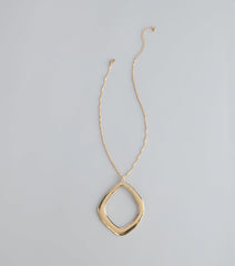 Effortlessly Bold O-Ring Pendant Necklace