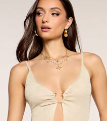Sea You There Pearl Charm Necklace