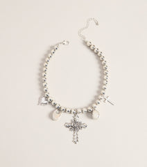 Cross My Heart Charm Necklace