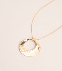 Circle Back Pendant Necklace