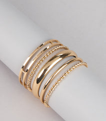 Chic Stack Five Piece Bangle Bracelet Set