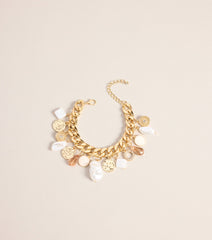 Extra Chic Pearl Charm Bracelet