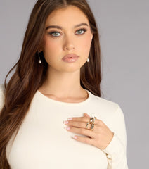 Sparkle Lane Four Pack Ring Set