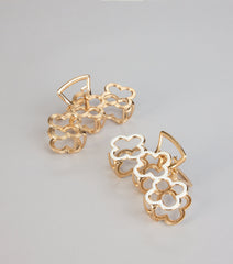 Lucky Charm Clover Claw Clip Set