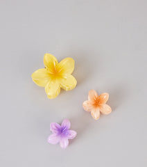 Pretty Petals Flower Hair Claw Clip Set