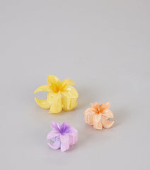 Pretty Petals Flower Hair Claw Clip Set