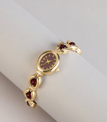 Effortless Chic Beaded Chain Watch