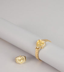 All Hearts On You Watch Ring Set