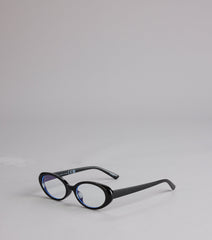 Smart Look Oval Blue Light Glasses