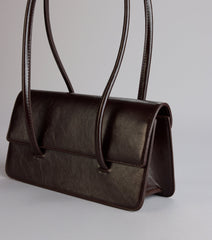 Sleek Moves Faux Leather Shoulder Bag