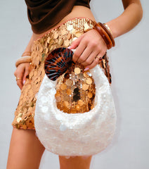 Extra Shine Sequin Shoulder Bag
