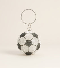Kicked A Goal Soccer Rhinestone Bag