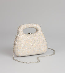 The Glimmer Drop Rhinestone Clutch Bag