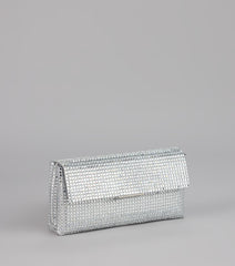 Crystal Hour Square Rhinestone Clutch