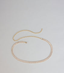 Shimmer Statement Cubic Zirconia Belt