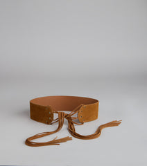 Belt It Babe Faux Suede Tie Belt