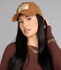 Saddle Up Faux Suede Cowboy Cap