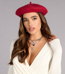 Rich Mood Solid Beret