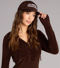 Tequila Therapy Embroidered Baseball Cap