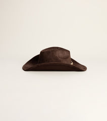 Bold Western Faux Suede Cowboy Hat
