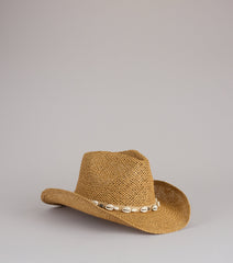 Seaside Rodeo Shell Cowboy Hat