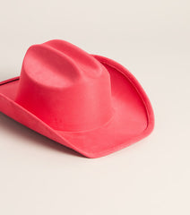 Styled Up Western Faux Suede Cowboy Hat