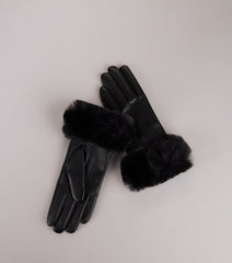 Luxe Intent Faux Fur Gloves