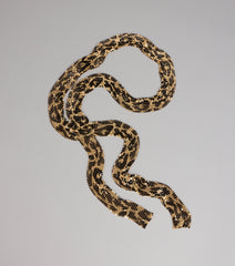 Spark Of Chic Leopard Print Skinny Scarf
