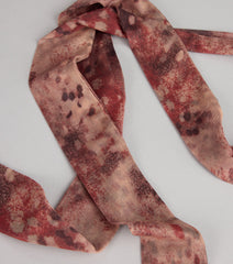 Painted Whisper Abstract Skinny Scarf