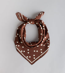 Sweet Glam Polka Dot Satin Scarf