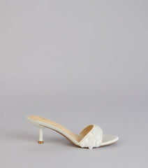 Perfect Glow Sequin Mule Heels