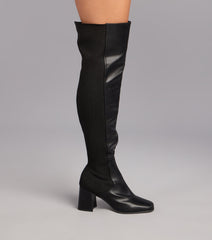 Sleek Confidence Over-The-Knee Boots