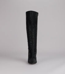 After Hours Shine Rhinestone Stiletto Boots