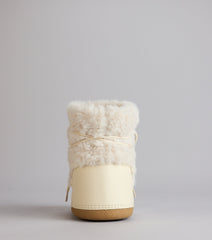 Snowbound Faux Sherpa Moon Boots
