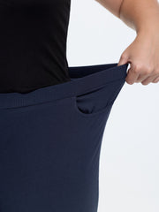 Stretchy Pull-On Plain Leggings