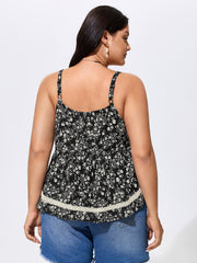 Supersoft Floral Print Flowy Tank Top
