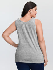 Supersoft Heather V-Neck Relaxed-Fit Tank Top