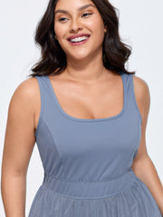 Stretchy Sewn-In Shorts Mini Dress