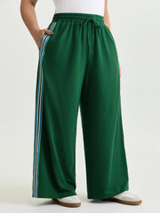 Side Striped Stretchy Waist Track Pants